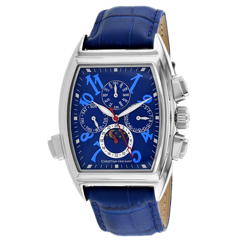 Christian Van Sant Men's Grandeur Blue Dial Watch - CV2135