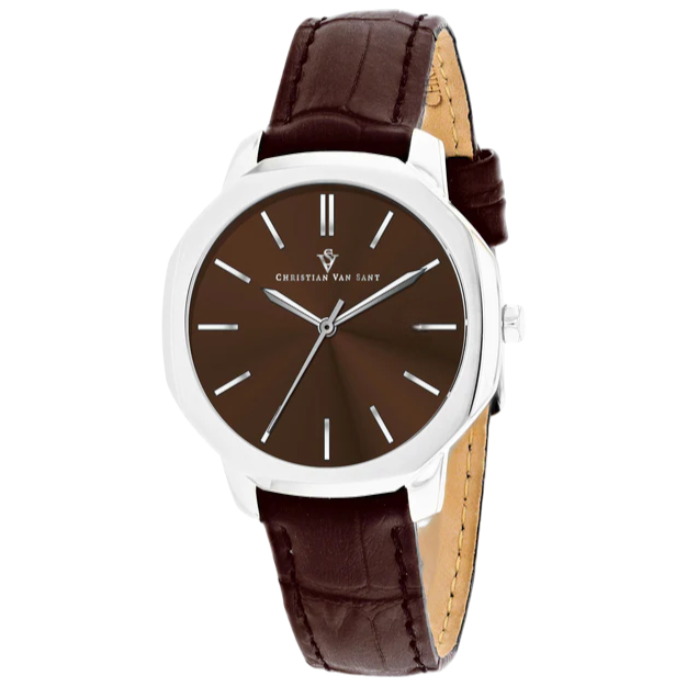 Christian Van Sant Women's Octave Slim Brown Dial Watch - CV0506