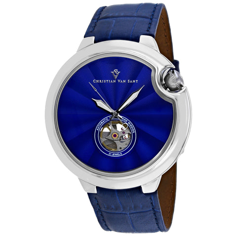 Christian Van Sant Men's Cyclone Automatic Blue Dial Watch - CV0140