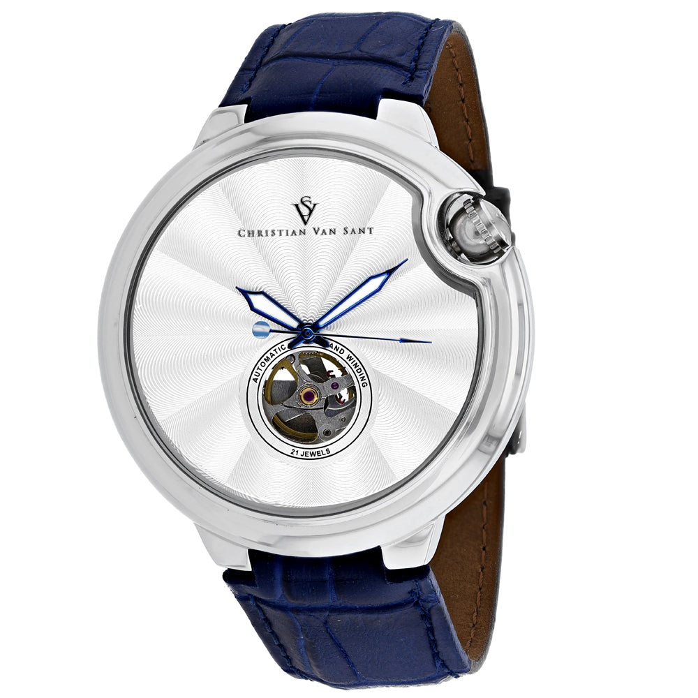Christian Van Sant Men's Propeller Silver Dial Watch