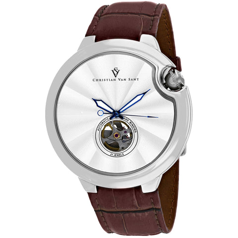 Christian Van Sant Men's Cyclone Automatic Silver Dial Watch - CV0141