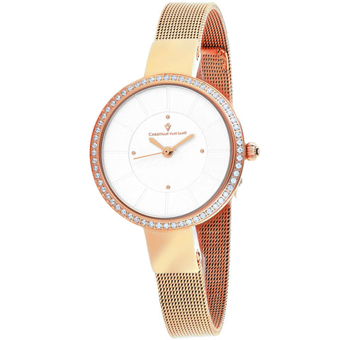 Christian Van Sant Women's Reign Silver Dial Watch - CV0221