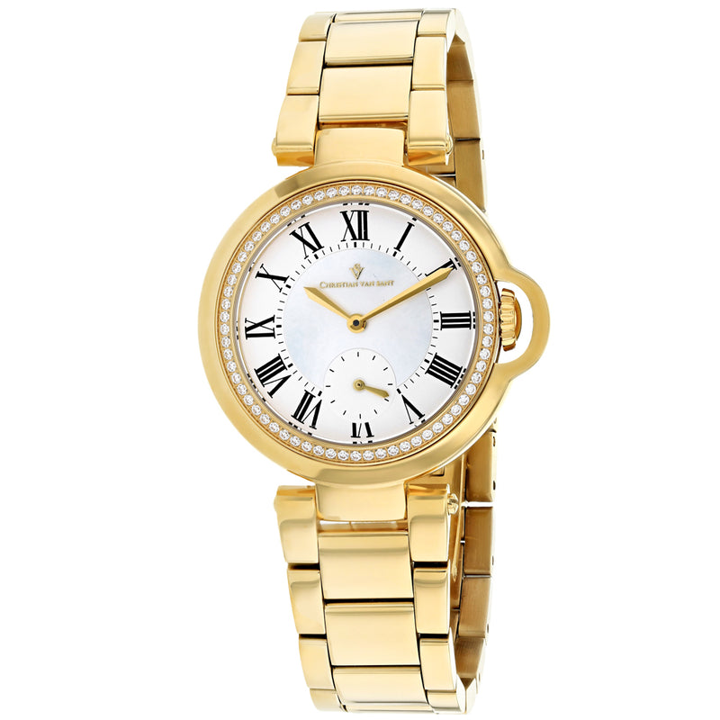 Christian Van Sant Women's Cybele White mother of pearl Dial Watch - CV0231