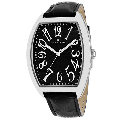 Christian Van Sant Men's Royalty II Black Dial Watch - CV0370