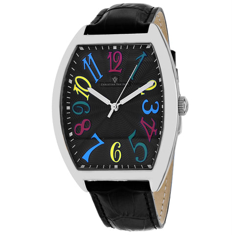 Christian Van Sant Men's Royalty II Black Dial Watch - CV0372