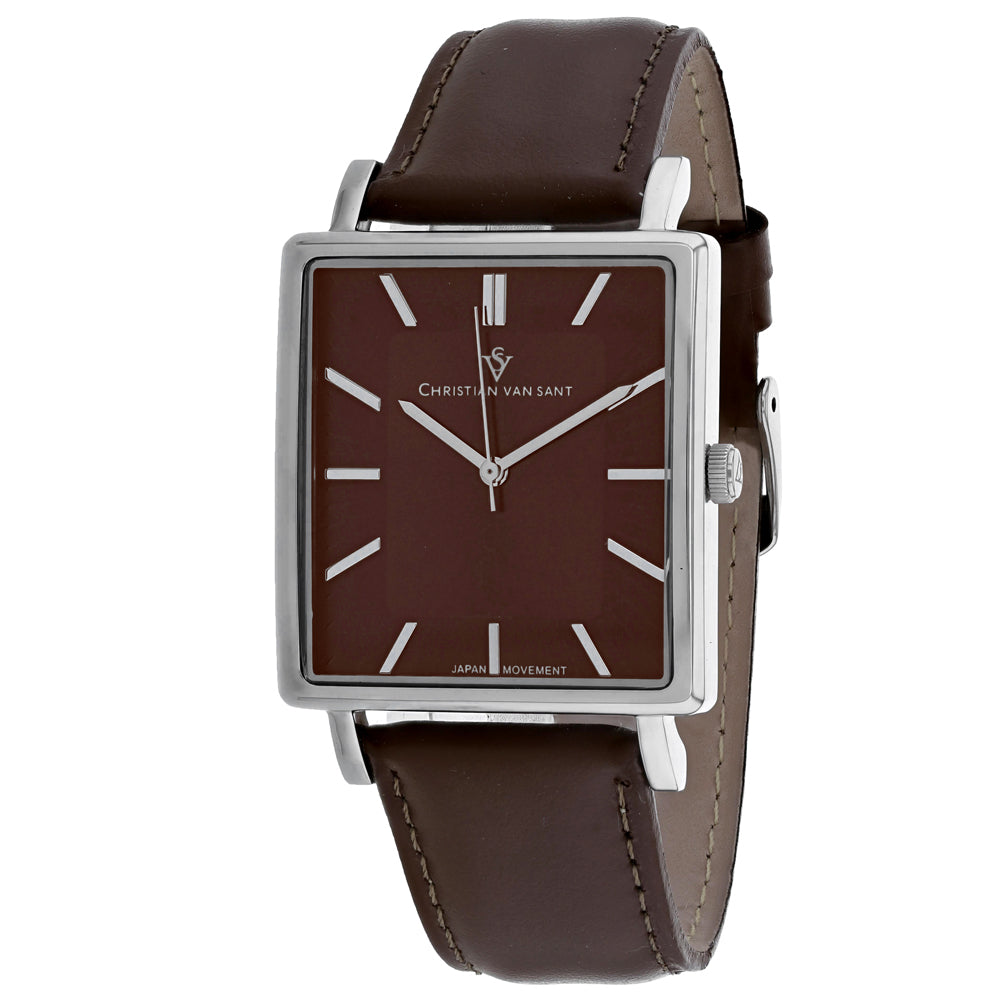 Image of Christian Van Sant Men's Ace Brown Dial Watch - CV0434