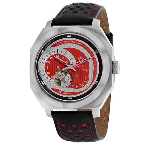 Christian Van Sant Men's Machina Red Dial Watch - CV0561