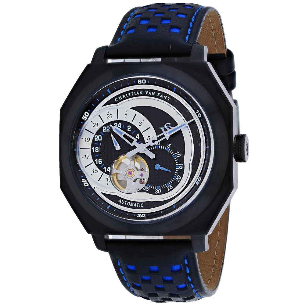 Christian Van Sant Men's Machina Black Dial Watch - CV0564