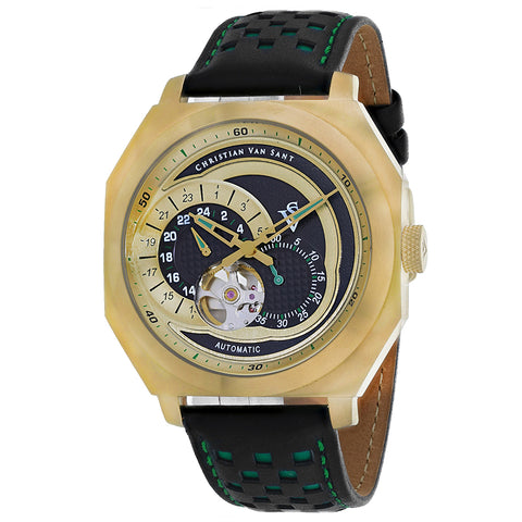 Christian Van Sant Men's Machina Black Dial Watch - CV0566