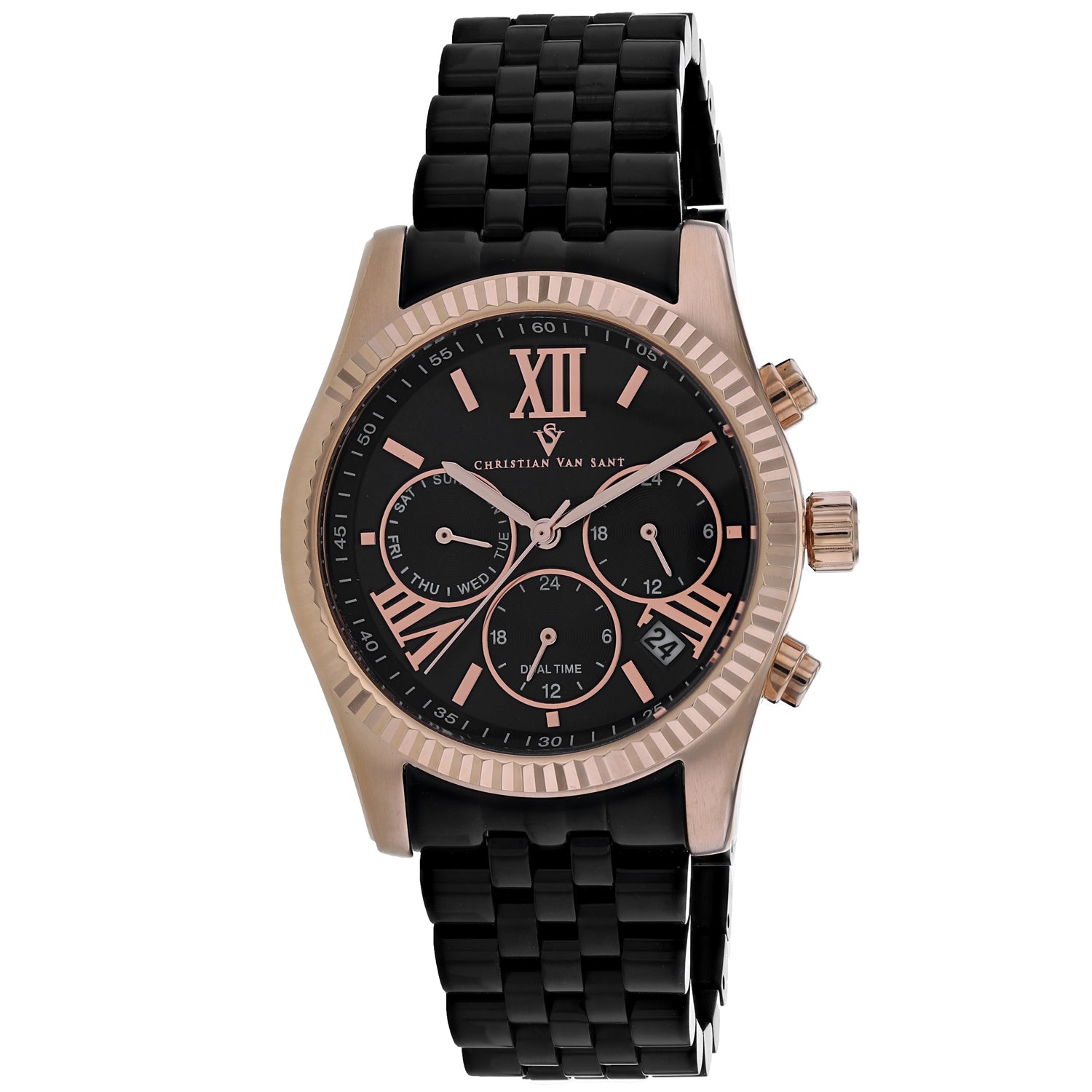 Christian Van Sant Women's Blisse Black Dial Watch - CV0623