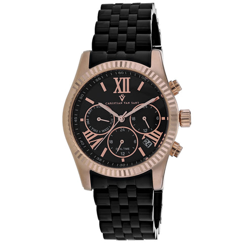 Christian Van Sant Women's Blisse Black Dial Watch - CV0623