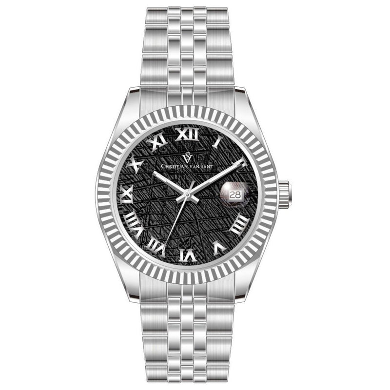 Christian Van Sant Men's Stellar Black Dial Watch - CV0701