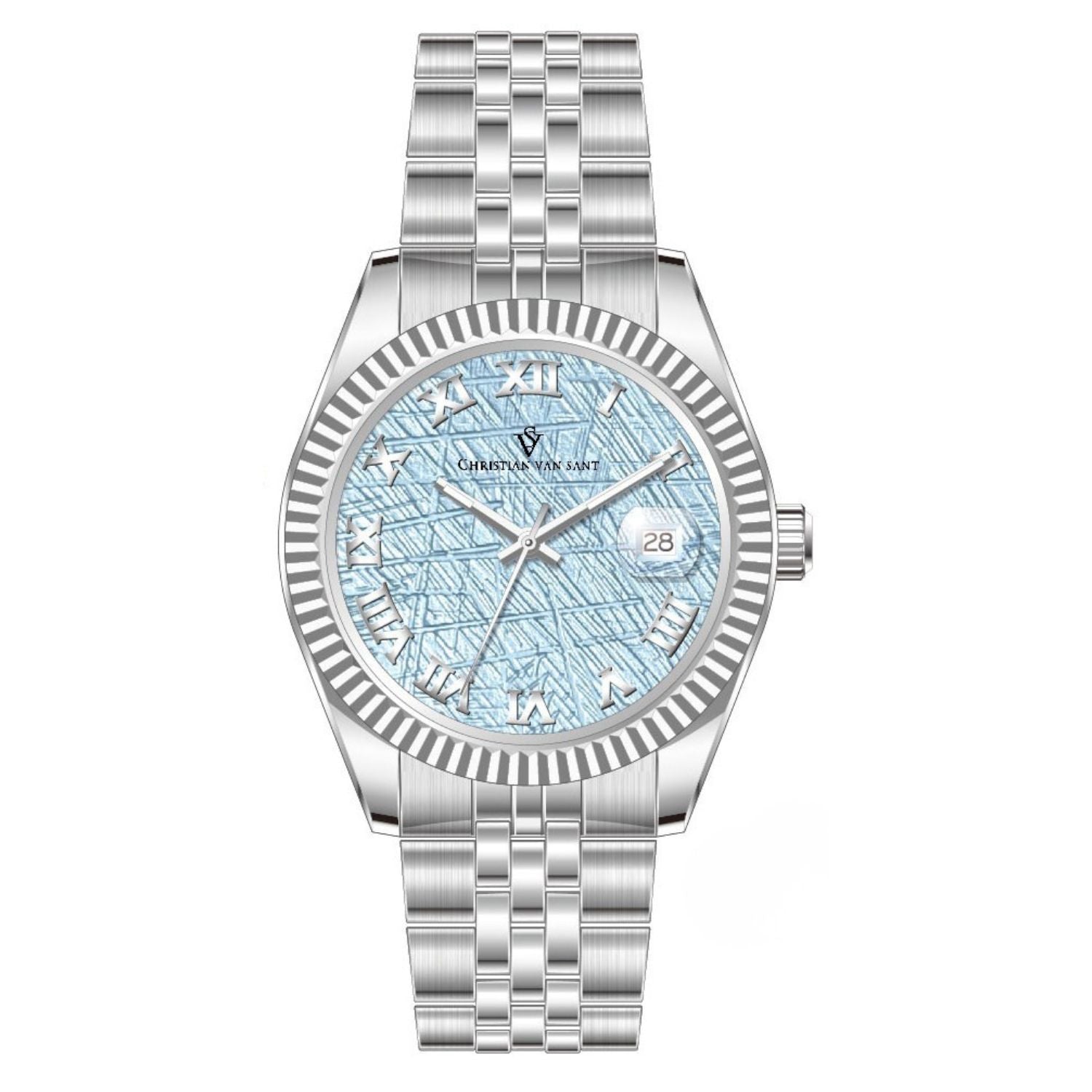 Christian Van Sant Men's Stellar Blue Dial Watch - CV0702