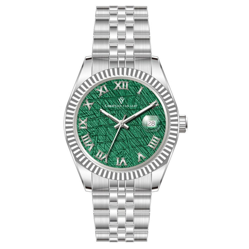 Christian Van Sant Men's Stellar Green Dial Watch - CV0703