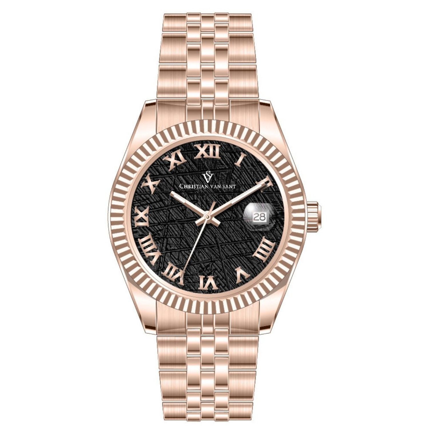 Christian Van Sant Men's Odyssey Black Dial Watch - CV6194B