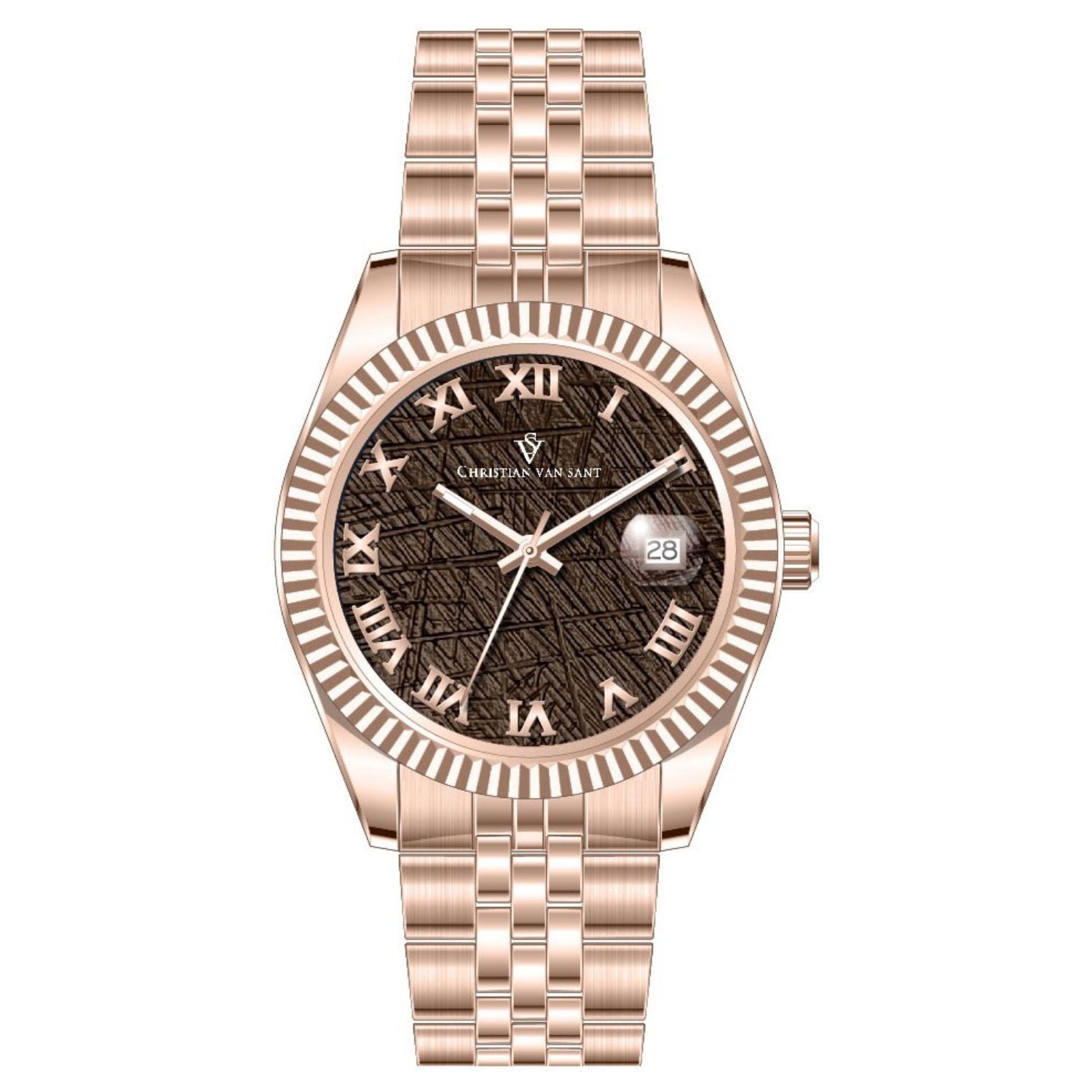 Christian Van Sant Men's Stellar Black Dial Watch - CV0706