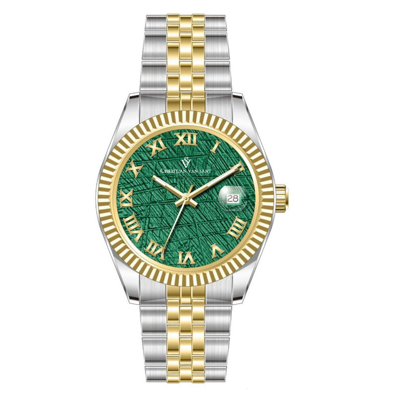 Christian Van Sant Men's Stellar Green Dial Watch - CV0707