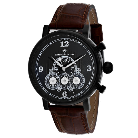 Christian Van Sant Men's Black Dial Watch - CV0713