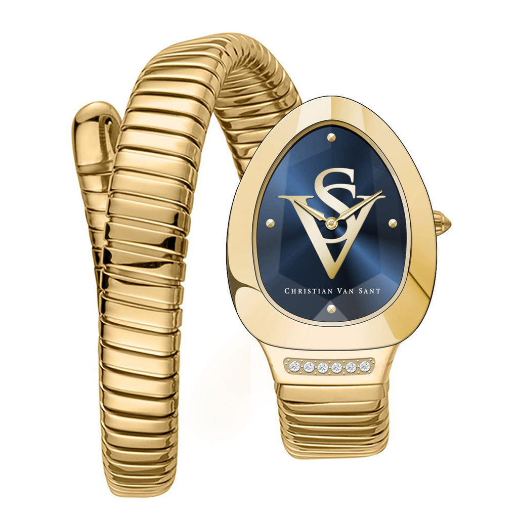 Christian Van Sant Women's Naga Blue Dial Watch - CV0872