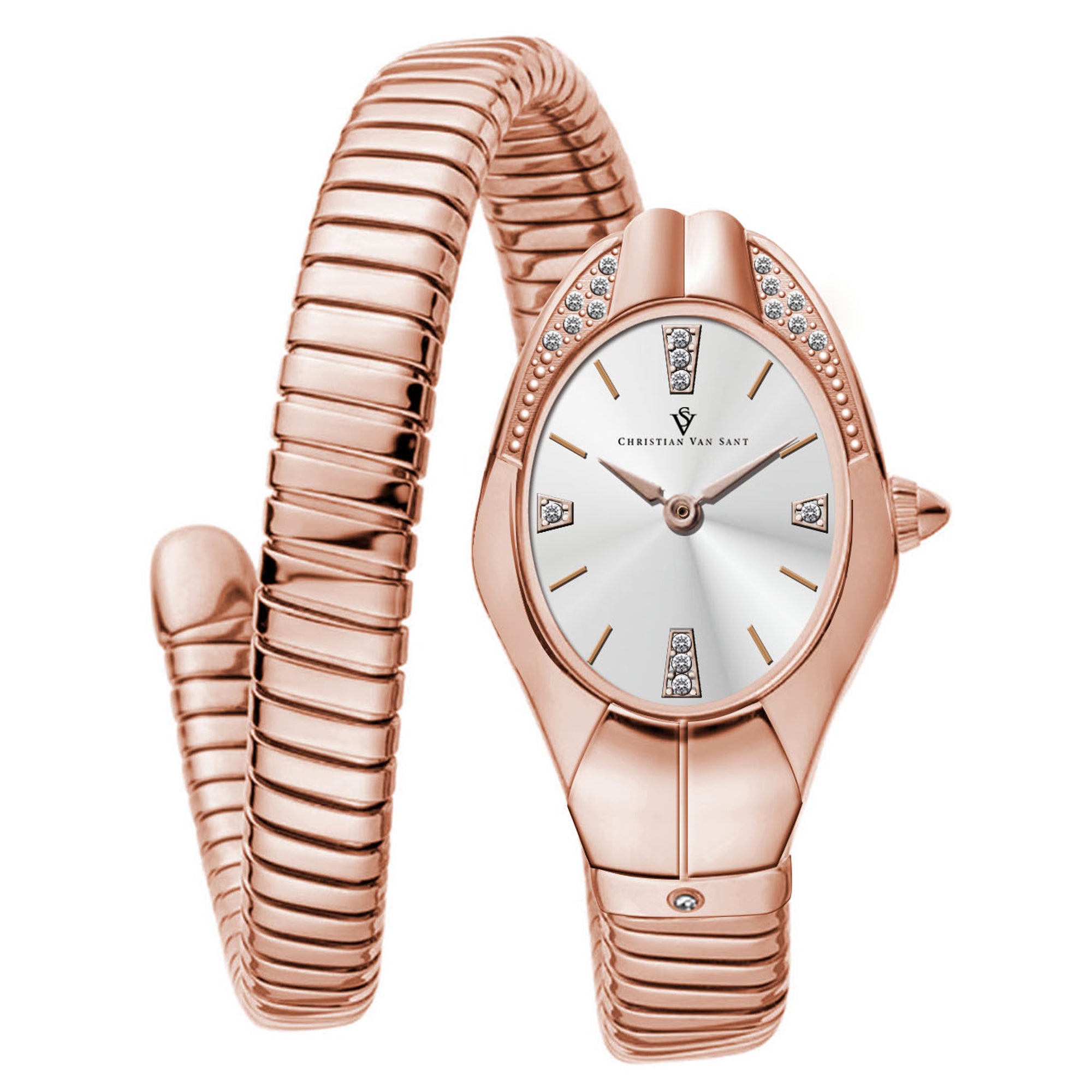 Christian Van Sant Women's Naga Silver Dial Watch - CV0887