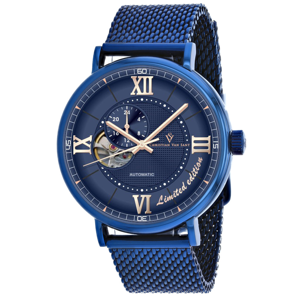 Christian Van Sant Men's Somptueuse LTD Blue Dial Watch - CV1145