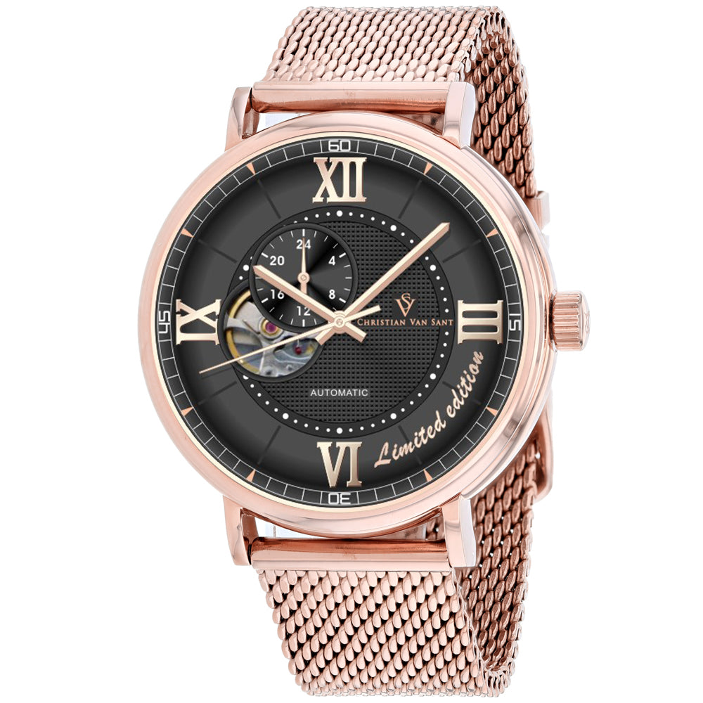 Christian Van Sant Men's Somptueuse LTD Black Dial Watch - CV1146