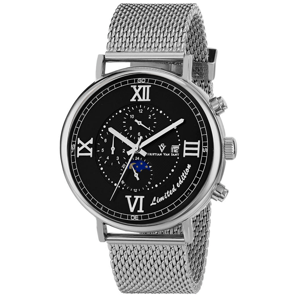 Christian Van Sant Men's Somptueuse LTD Black Dial Watch - CV1151