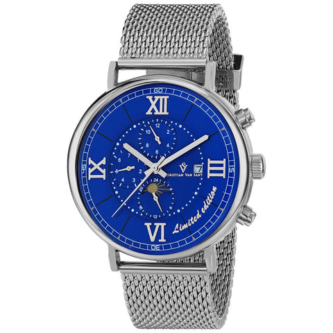 Christian Van Sant Men's Somptueuse LTD Blue Dial Watch - CV1152