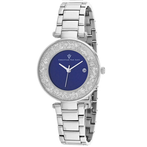 Christian Van Sant Women's Dazzle Blue Dial Watch - CV1212