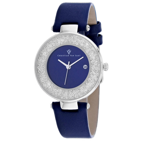 Christian Van Sant Women's Dazzle Blue Dial Watch - CV1222