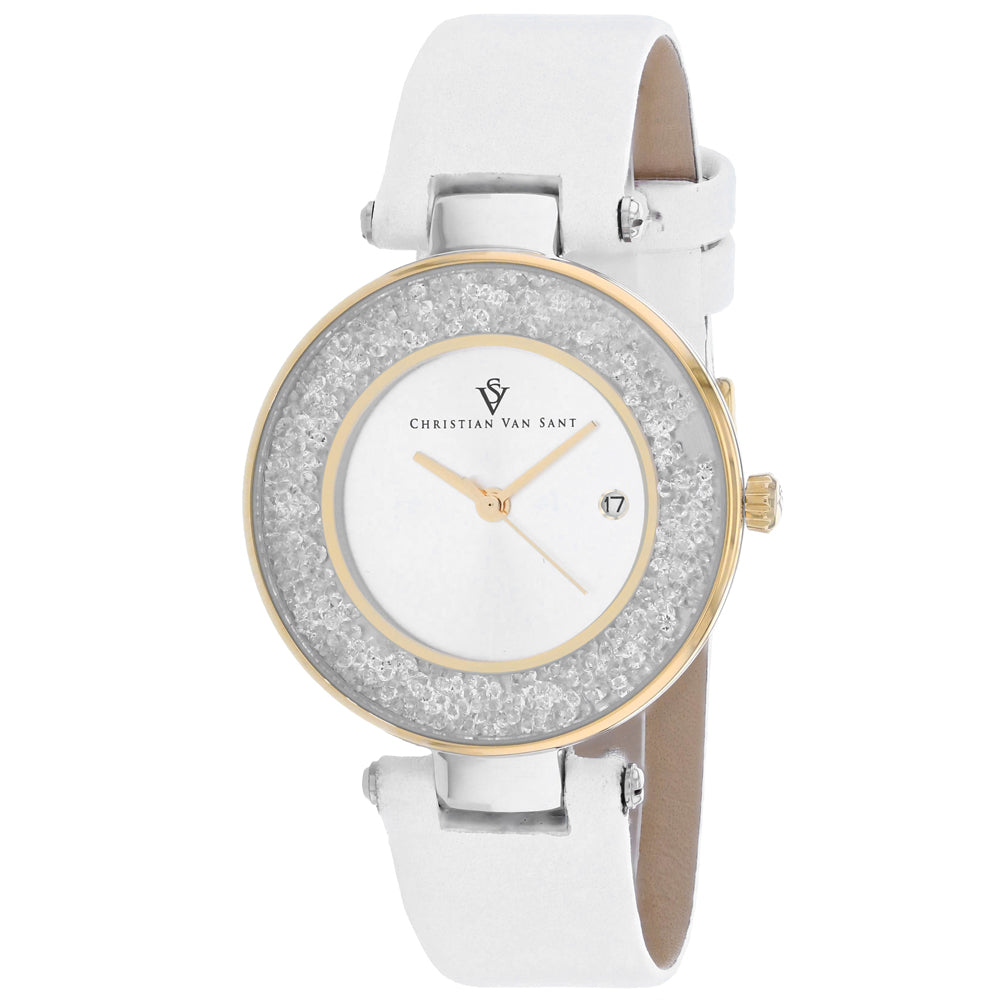 Christian Van Sant Women's Dazzle Silver Dial Watch - CV1223