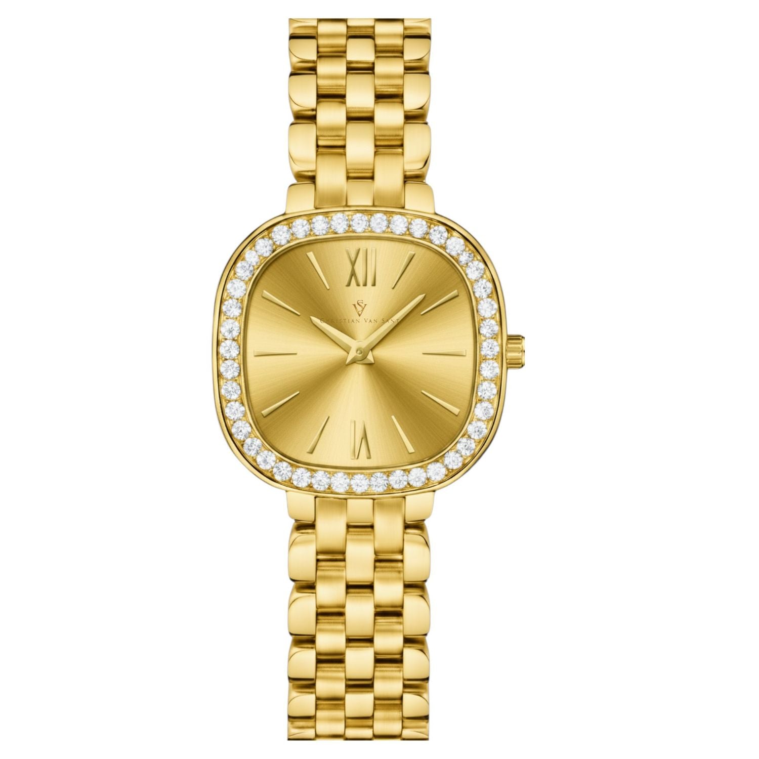 Christian Van Sant Women's Rivoli Gold Dial Watch - CV1265