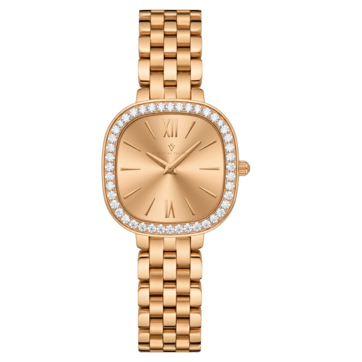 Christian Van Sant Women's Rivoli Rose gold Dial Watch - CV1268