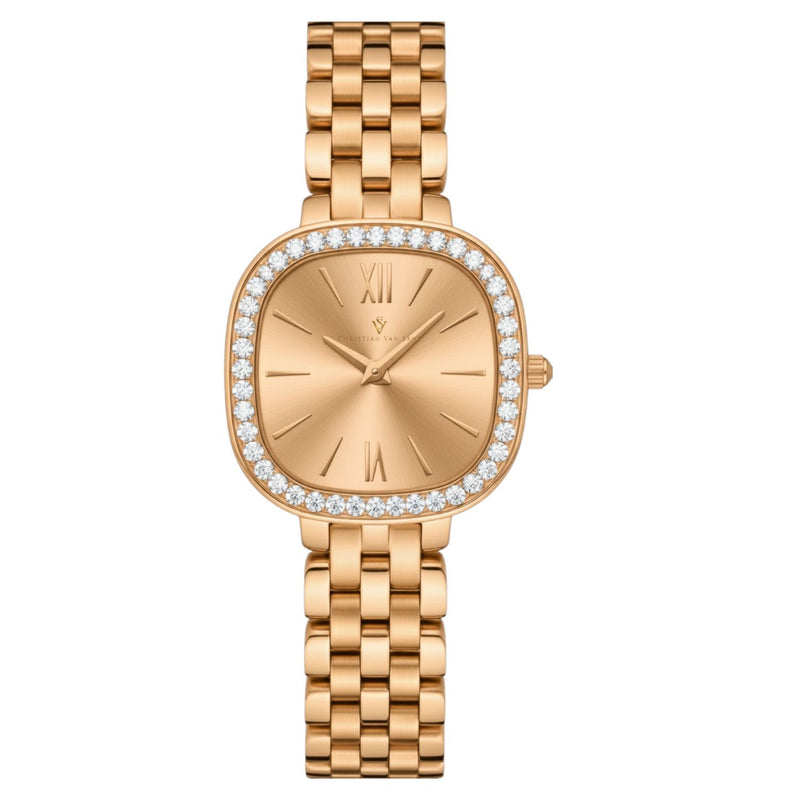 Christian Van Sant Women's Rivoli Rose gold Dial Watch - CV1268