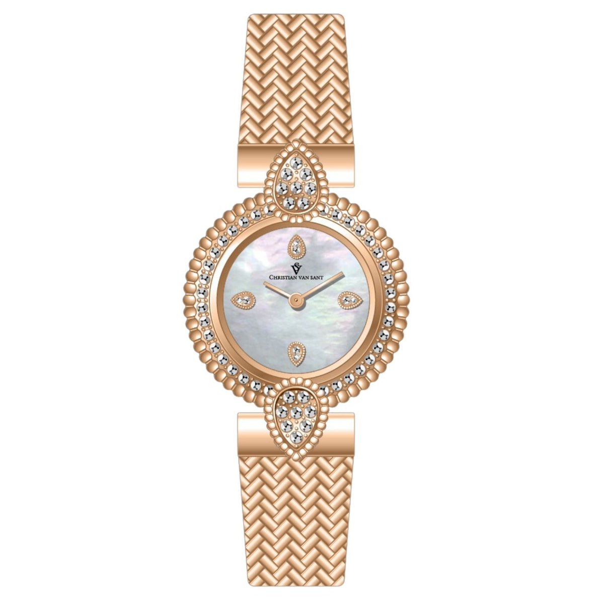 Christian Van Sant Women's Valor Silver Dial Watch - CV1272