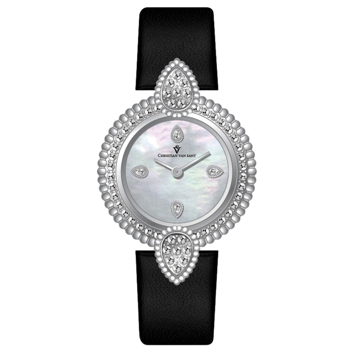 Christian Van Sant Women's Valor Silver Dial Watch - CV1273