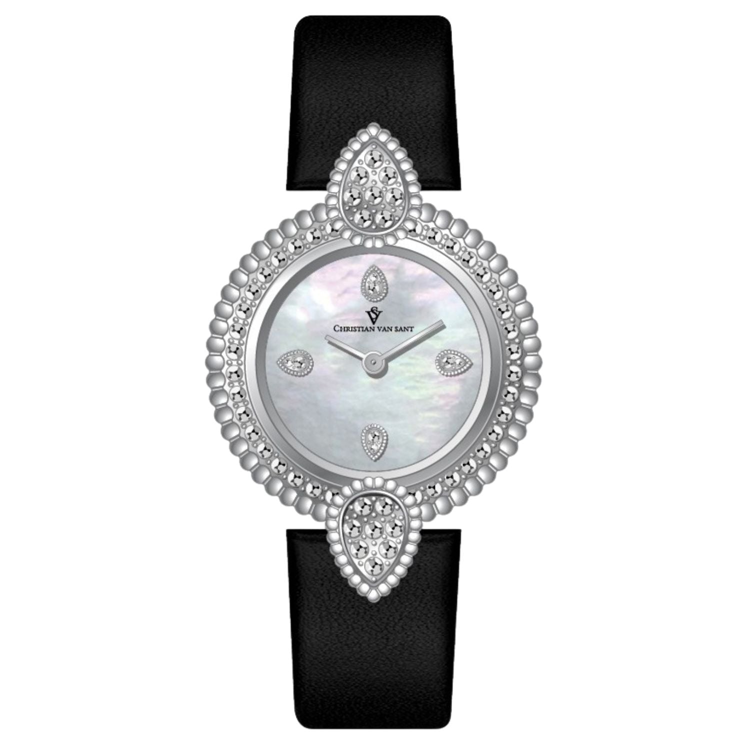 Christian Van Sant Women's Valor Silver Dial Watch - CV1273