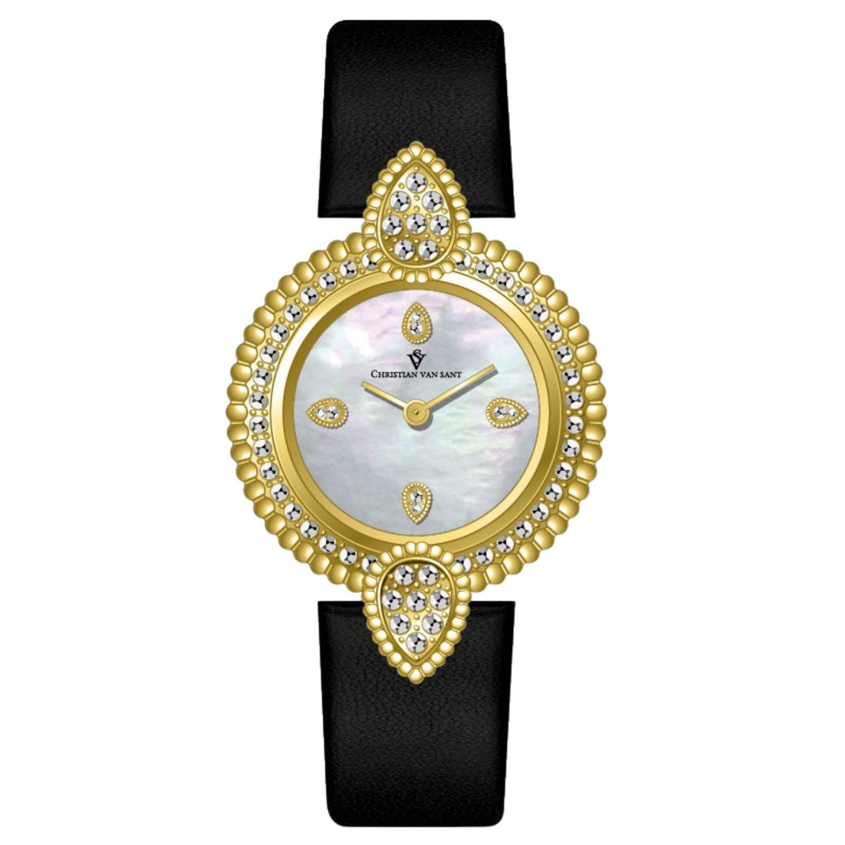 Christian Van Sant Women's Valor Silver Dial Watch - CV1274