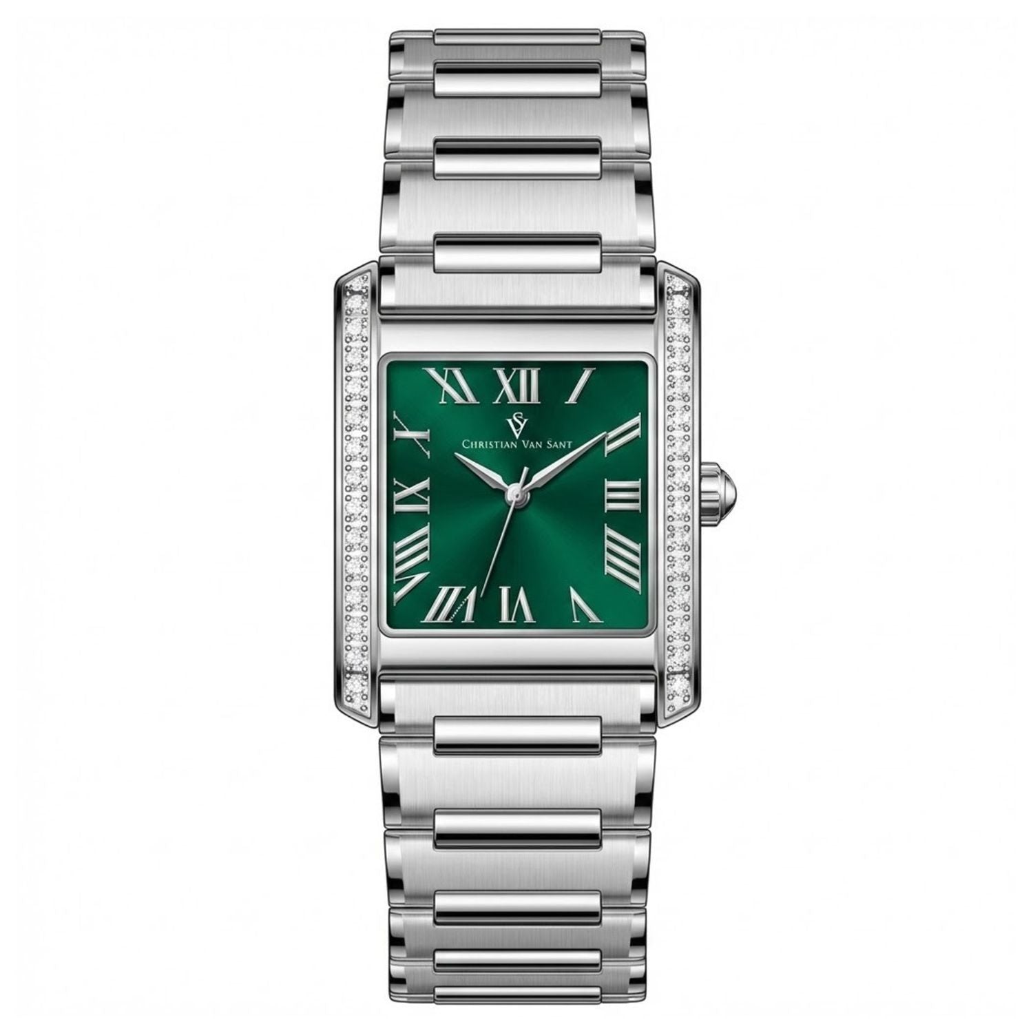 Christian Van Sant Men's Octavius Slim Black Dial Watch - CV0530