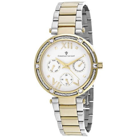 Christian Van Sant Women's Sienna White Dial Watch - CV1823