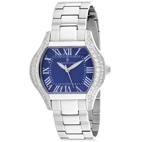 Christian Van Sant Women's Bianca Blue Dial Watch - CV1832