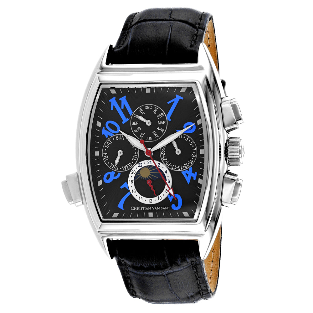 Christian Van Sant Men's Grandeur Black Dial Watch - CV2133