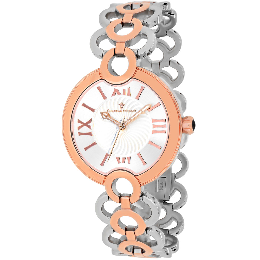 Christian Van Sant Women's Twirl White Dial Watch - CV2814