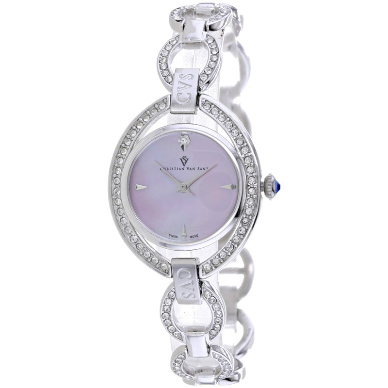 Christian Van Sant Women's Stella Pink Dial Watch - CV2931