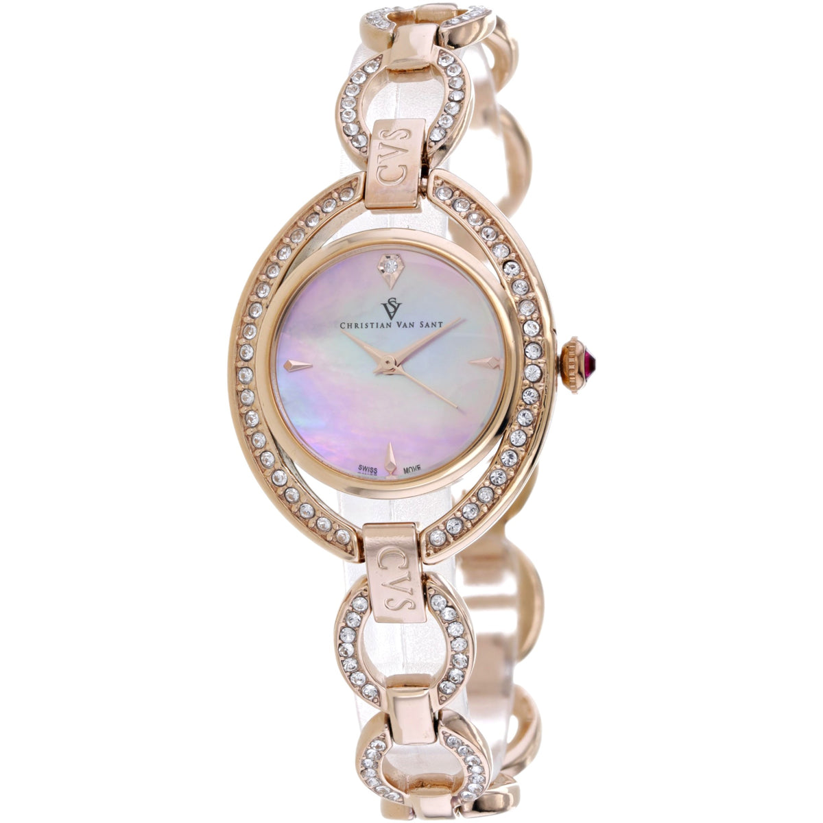Christian Van Sant Women's Stella Pink Dial Watch - CV2934