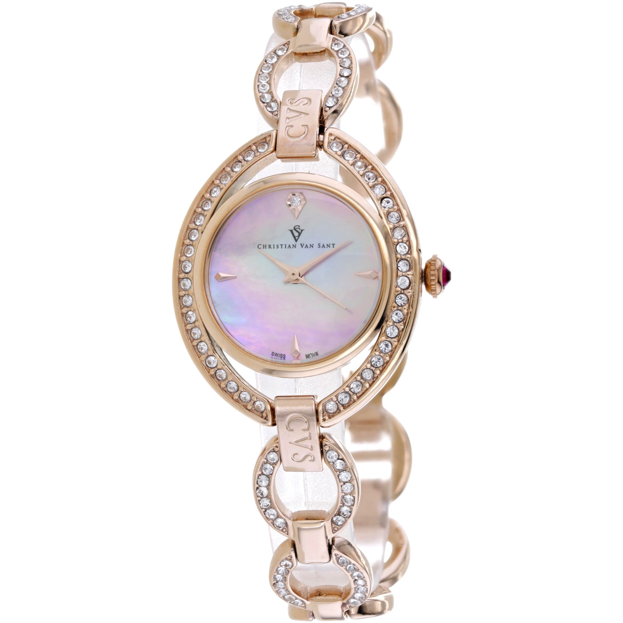 Christian Van Sant Women's Stella Pink Dial Watch - CV2934