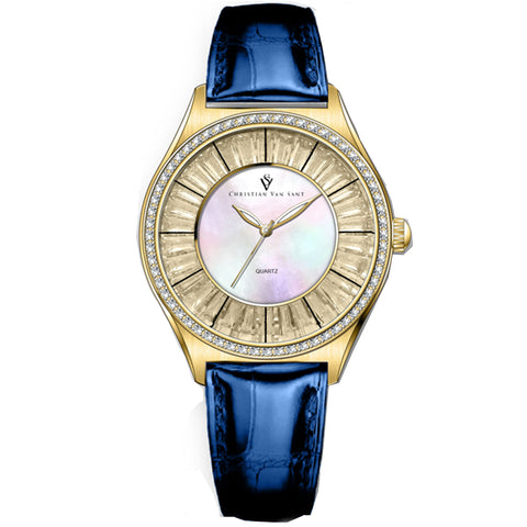 Christian Van Sant Women's Luna Mother of pearl Dial Watch - CV3203