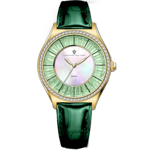 Christian Van Sant Women's Luna Mother of pearl Dial Watch - CV3204