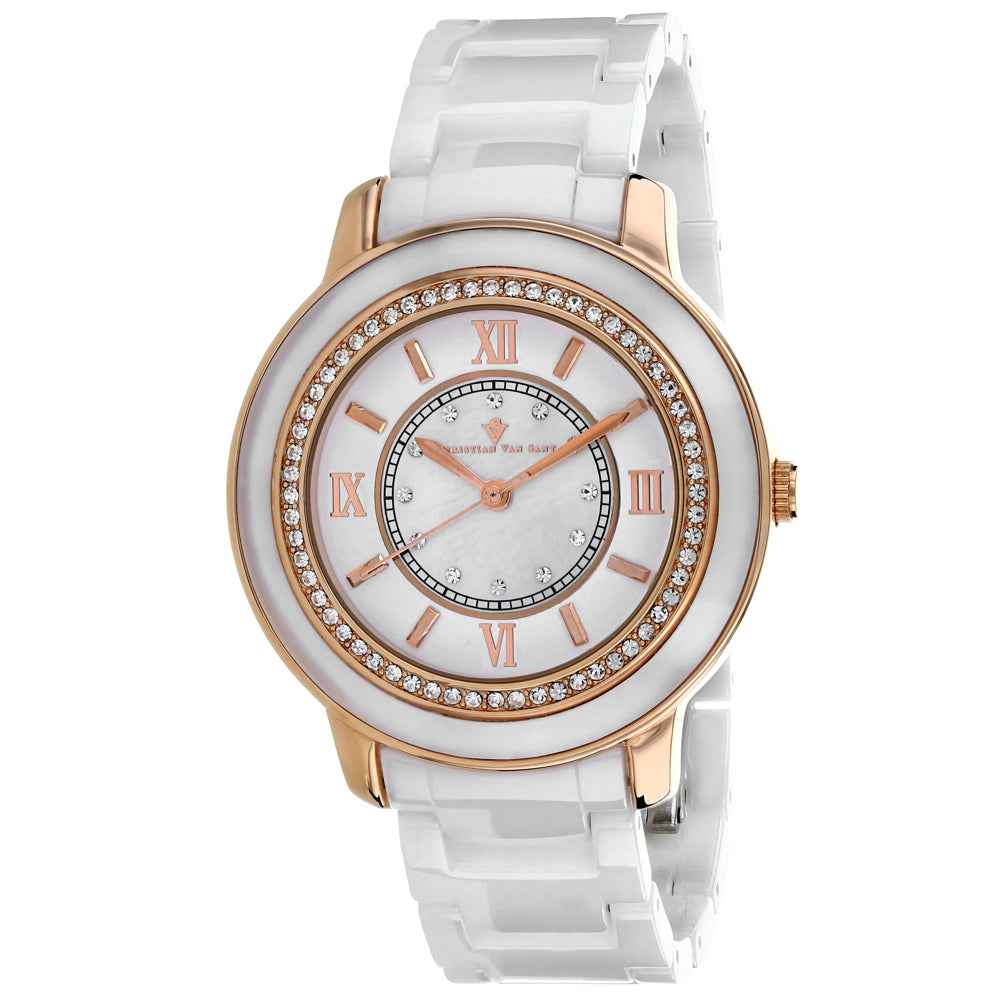 Christian Van Sant Women's Clay Mother of Pearl Dial Watch - CV3212