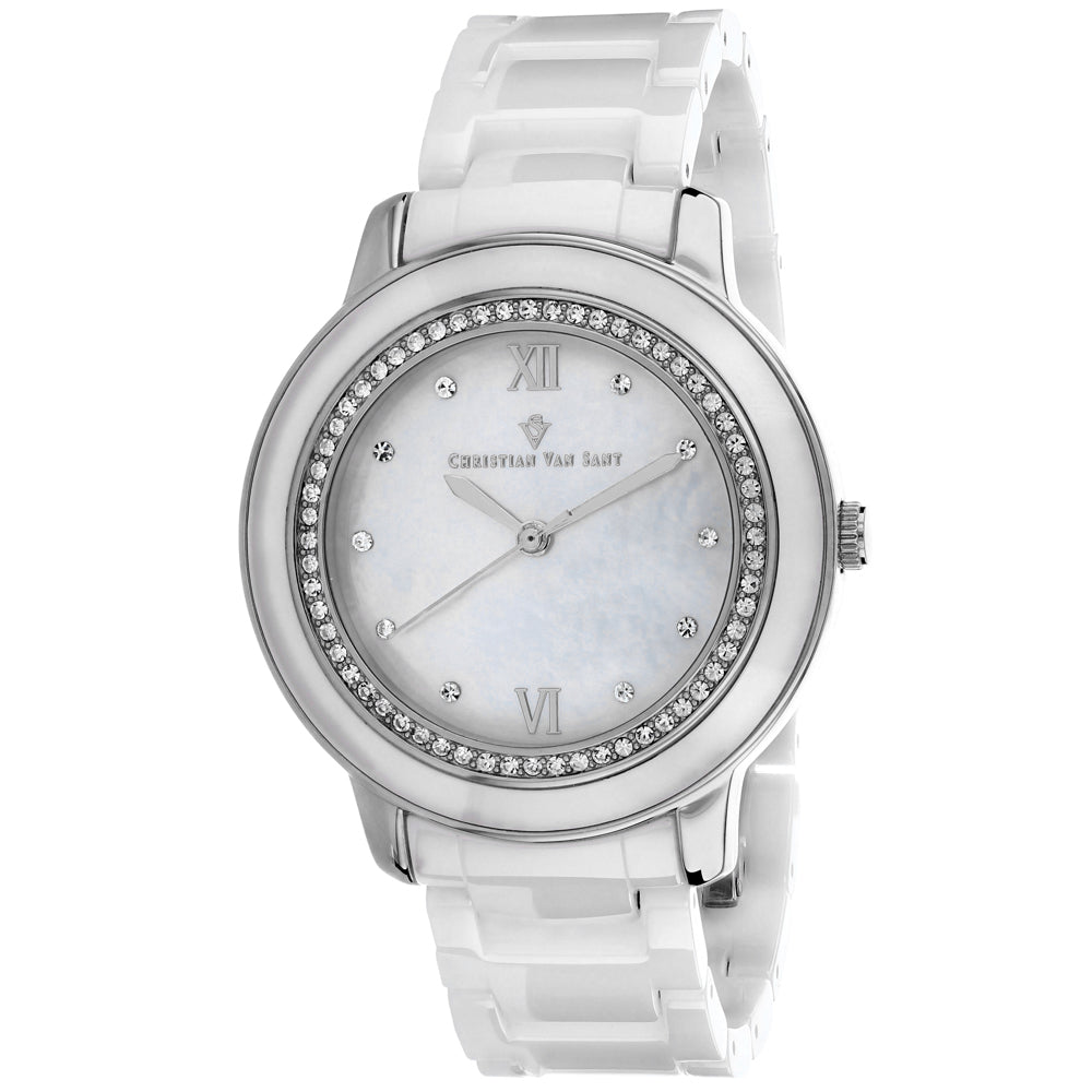 Christian Van Sant Women's Clay Mother of Pearl Dial Watch - CV3214